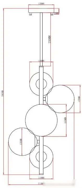 Подвесная люстра Moderli Molly V10795-5P – фото товара