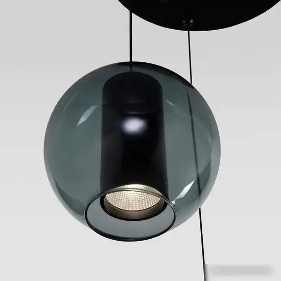 Подвесная люстра Евросвет 50258/3 LED дымчатый/бирюзовый – фото товара