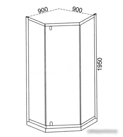 Душевой уголок Cerutti Spa C3AB 90x90 - фото товара
