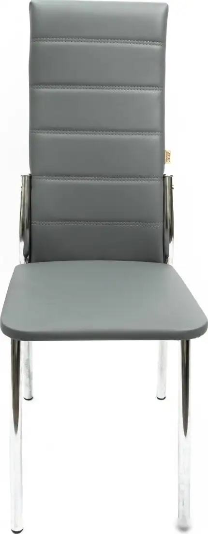 Стул ВВР Прага (серый/хром, экокожа) – фото товара