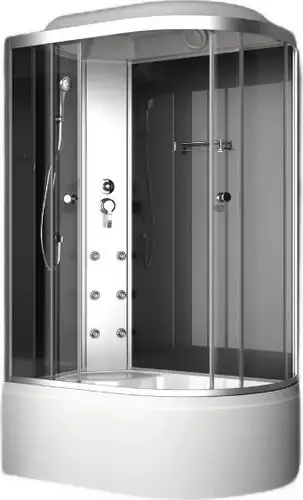 Душевая кабина Oda 8037BTL (черный/тонированное стекло) - изображение в каталоге