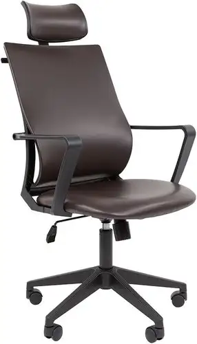 Офисное кресло CHAIRMAN 545 (экокожа коричневый) – изображение в каталоге