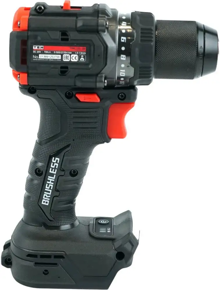 Дрель-шуруповерт TEH TDBL720-2B (с 2-мя АКБ, кейс) – фото товара