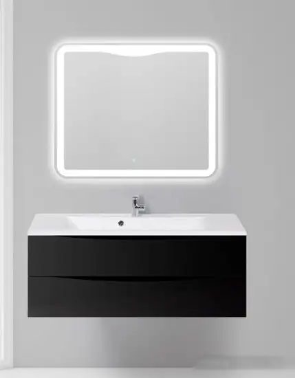 BelBagno Тумба под умывальник Marino-1200-2C-SO-NL-P (nero laccato lucid) – фото товара