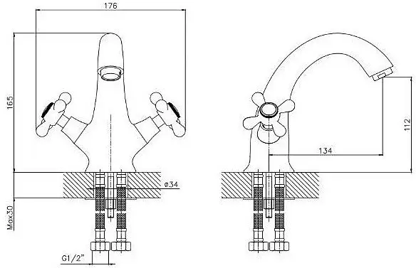 Смеситель Esko Vienna VN 26-2 - фото товара