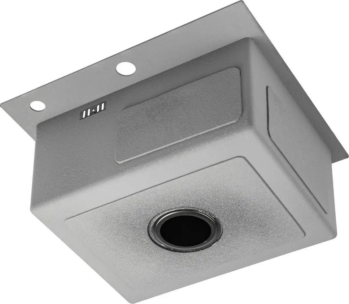 Кухонная мойка Saniteco 5045 Nano + Spike F9S07000 (хром, с сифоном, дозатором и коландером) - фото товара