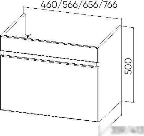 Viant Тумба под умывальник Мальта Como 60 VMAL60CO-T1YP – фото товара