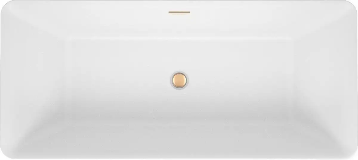 Ванна Wellsee Cute Twin S 168x75 23830104R (отдельностоящая ванна белый глянец, экран, ножки, сифон-автомат золото) - фото товара