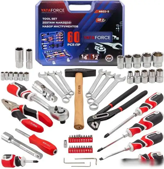 Набор домашнего мастера Yataforce YF-4602-5 (60 предметов) – фото товара