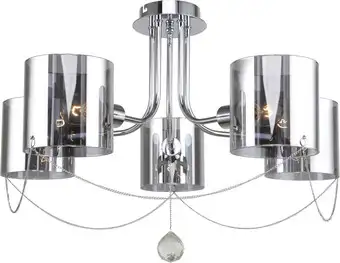 Люстра средней высоты Escada Intense 683/5P E14*40W Chrome – изображение в каталоге