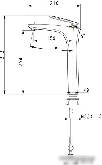 Смеситель Timo Helmi 4011/00-16F (хром/белый) - фото товара