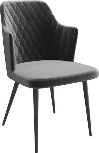 Стул с подлокотниками Мамадома Freddy (d10 Hematite Lux/черный) – изображение в каталоге