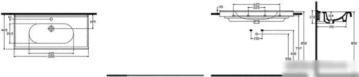 Умывальник Isvea Sentimenti Flat 10SM50100 - фото товара