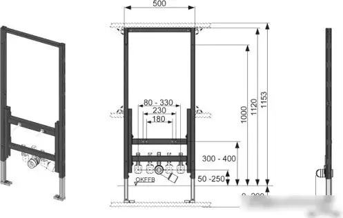 Инсталляция для биде Tece 9.330.000 - фото товара