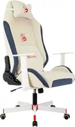 Игровое (геймерское) кресло A4Tech Bloody GC-830 (белый/синий) – изображение в каталоге