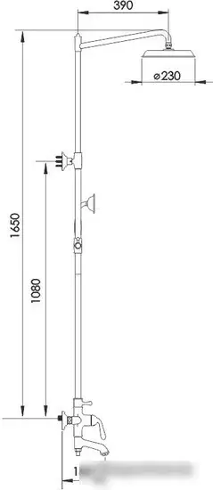 Душевая система Rose R0236H - фото товара