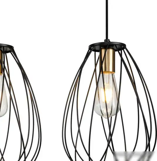 Подвесная люстра Escada Barrie 10180/3S E27*60W Black/Brass – фото товара