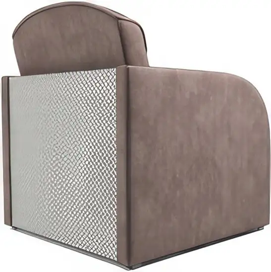 Кресло-кровать Мебель-АРС Малютка (бархат, серо-шоколадный Star Velvet 60 Cofee)