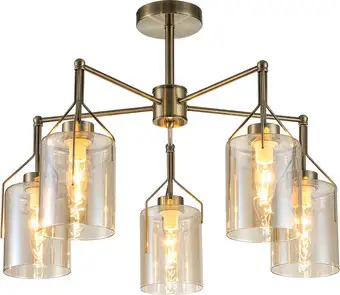 Люстра средней высоты Escada Divita 688/5P E14*40W Brass – изображение в каталоге
