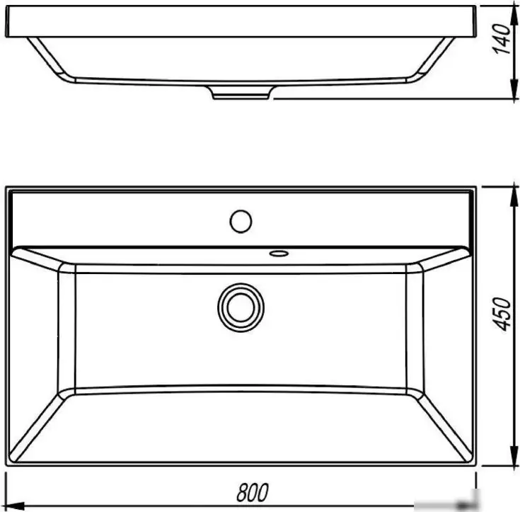Умывальник Florentina Астория 800 (серый шелк) - фото товара