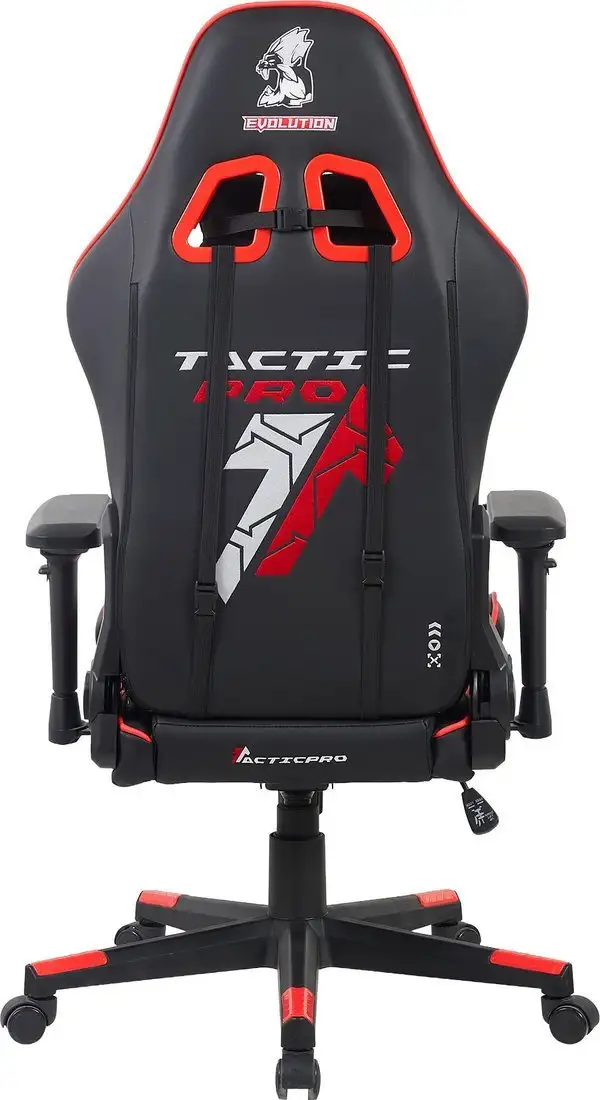 Игровое (геймерское) кресло Evolution Tactic PRO Special edition D1 (черный/серый/красный) – фото товара