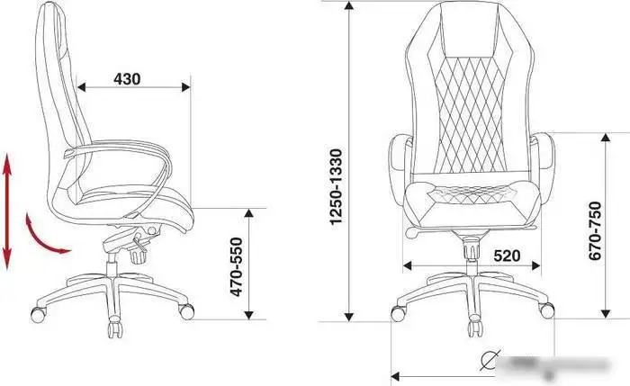 Кресло Бюрократ Aura (коричневый) – фото товара