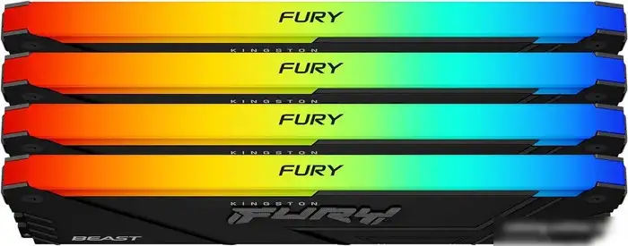Оперативная память Kingston FURY Beast RGB 4x8ГБ DDR4 3600 МГц KF436C17BB2AK4/32 – фото товара