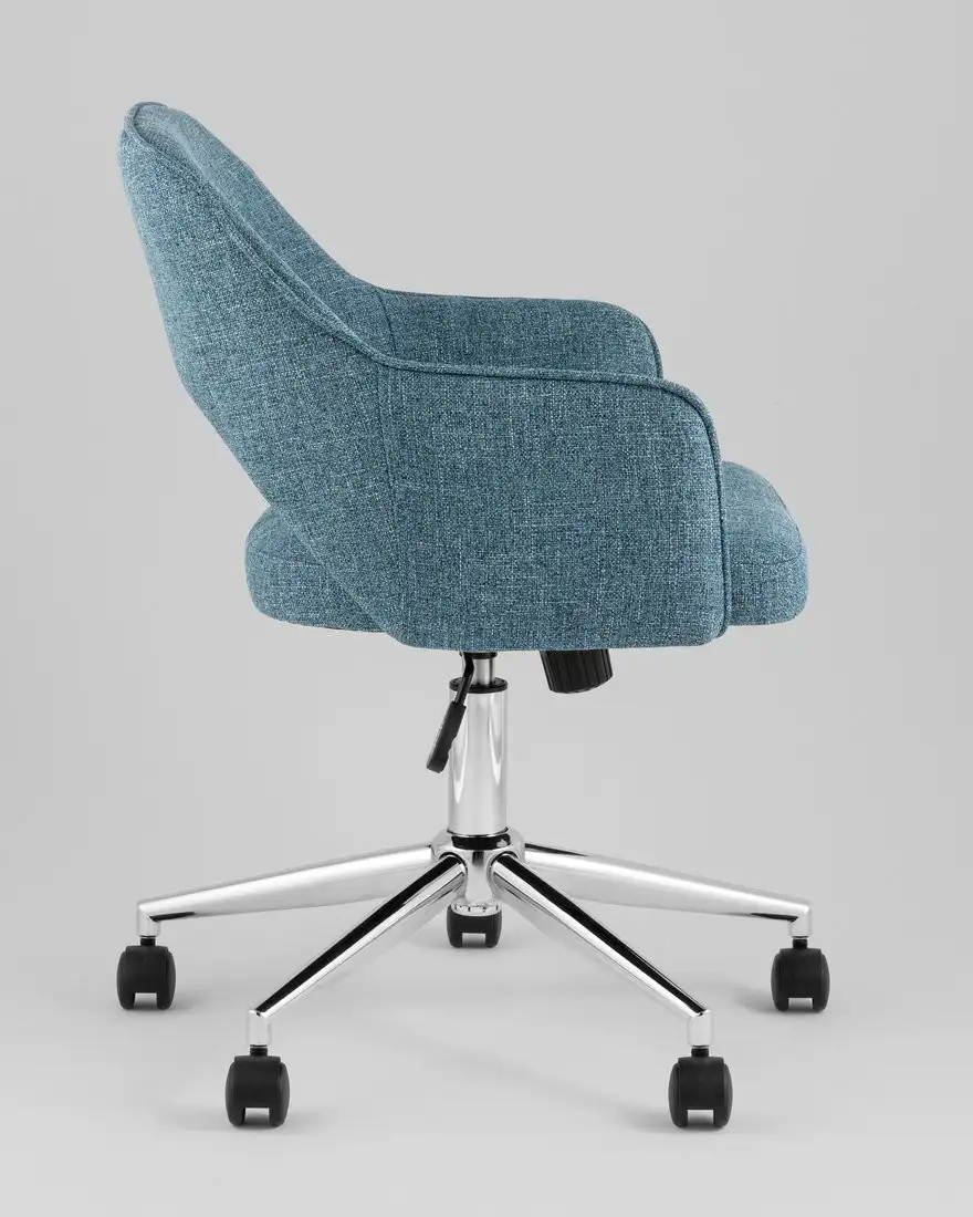 Офисное кресло Stool Group Кларк Clarkson Tweed Blue (рогожка, синий) – фото товара
