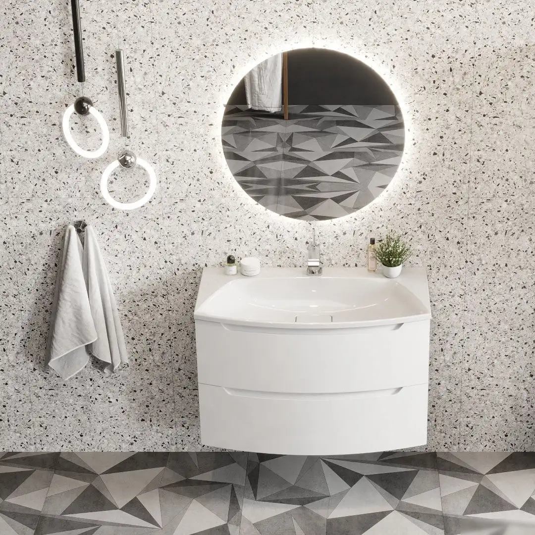 Умывальник Belux Ганновер Г-900 (18, белый матовый/Solid Surface) - фото товара