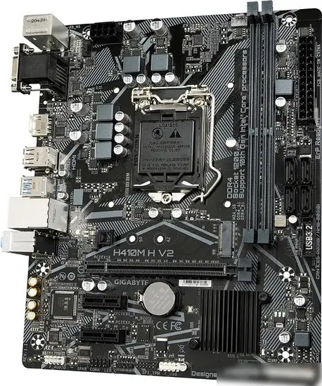 Материнская плата Gigabyte H410M H V2 (rev. 1.7) – фото товара