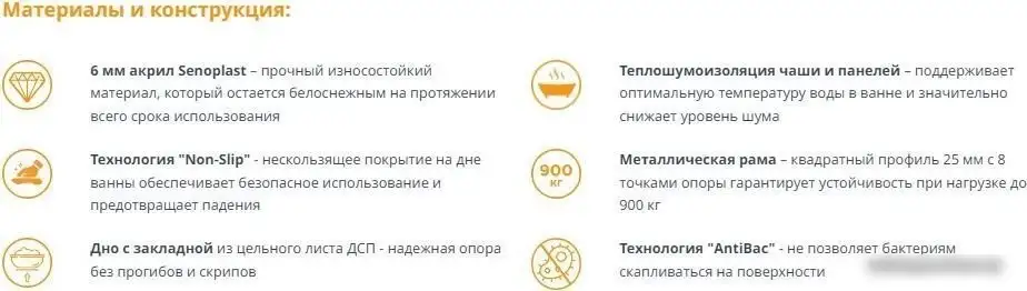 Ванна Radomir Прованс 170х75 1-01-0-0-1-193 - фото товара