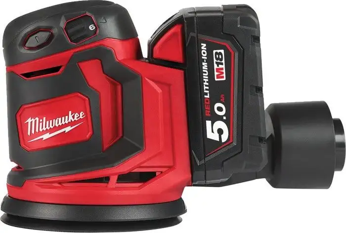 Эксцентриковая шлифмашина Milwaukee M18 BOS125-502B 4933464229 (с 2-мя АКБ, сумка) – фото товара