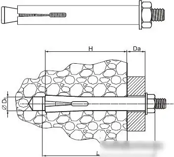 Анкерный болт ЕКТ C701131 – фото товара