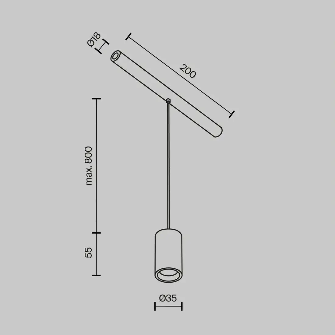 Линейный светильник Technical C105PL-3W3-6K-B – фото товара