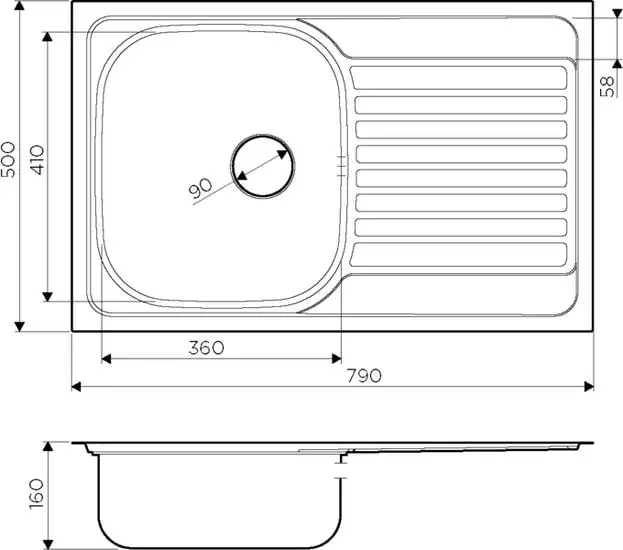 Кухонная мойка Omoikiri Kashiogawa 79 IN - фото товара