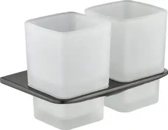 Набор стаканов для зубной щетки и пасты Grocenberg AC0056 (графит) – изображение в каталоге