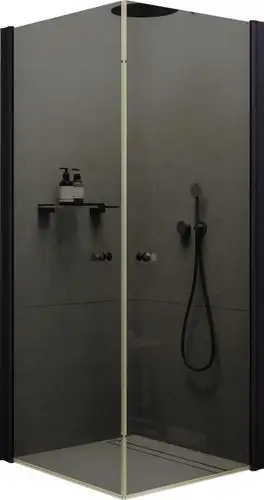 Душевой уголок MaybahGlass MGY-1296-6 (графитовое стекло/черный) - изображение в каталоге