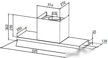 Кухонная вытяжка ZorG Aeria 1280 60 S (черный) - фото товара