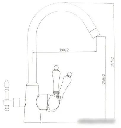 Смеситель Kaiser Vincent (хром) [31744] - фото товара