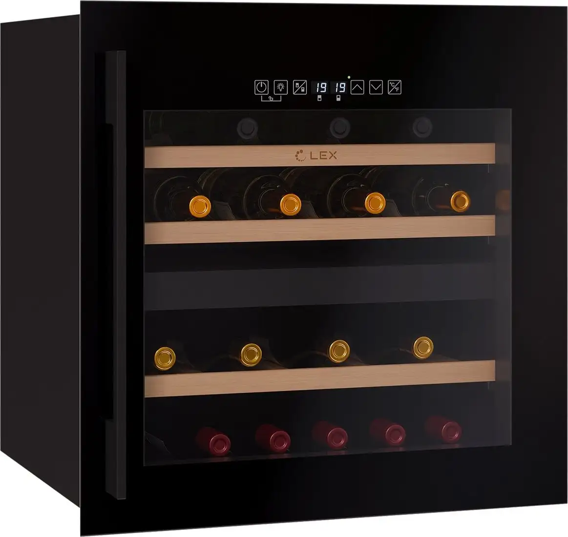Винный шкаф LEX LWD6036BL Dual Zone S — фото товара