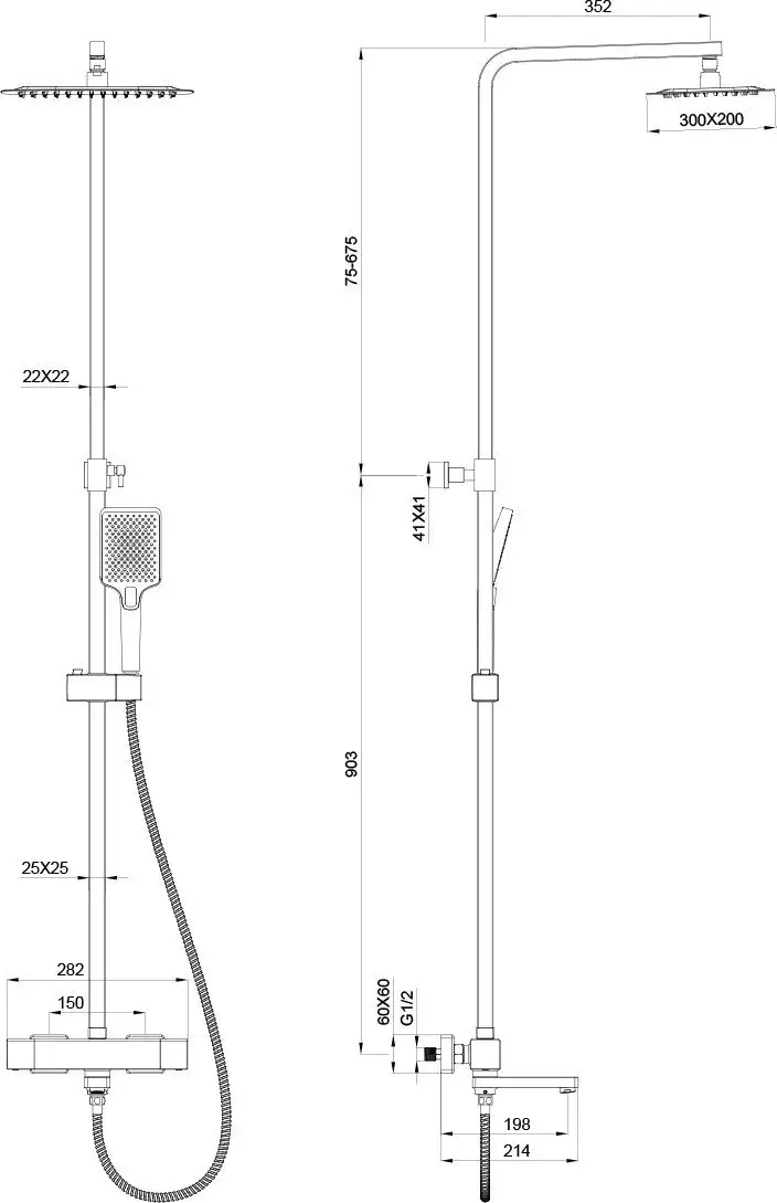 Душевая система Oliveeka 739901 (хром) - фото товара