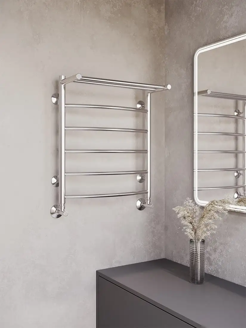 Полотенцесушитель TERMINUS Классик П6 500x600 (с полкой) - фото товара