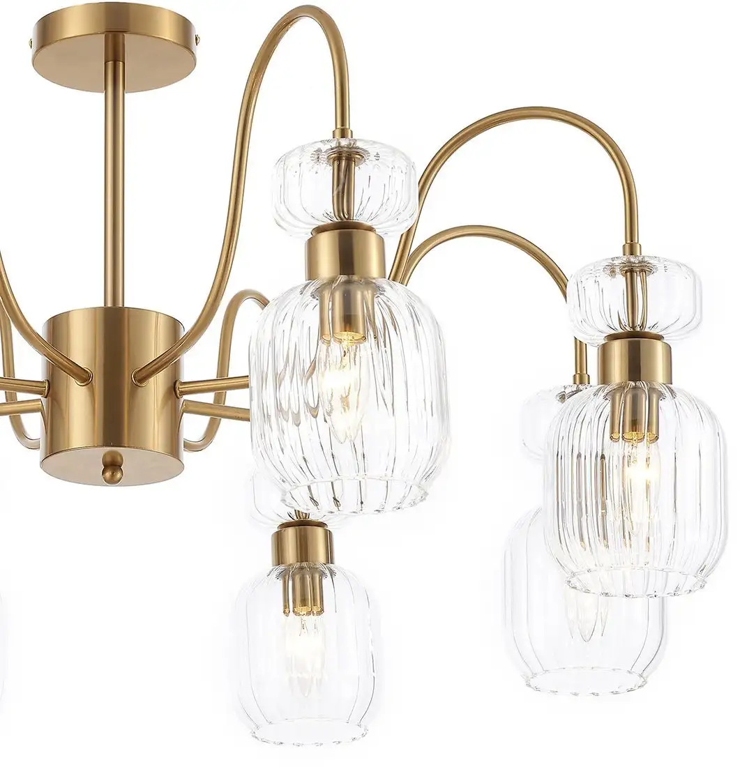 Люстра средней высоты Escada 1141/8PL (античная медь/прозрачный) – фото товара