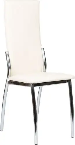 Стул ВВР Оскар (ваниль/хром, экокожа) – изображение в каталоге