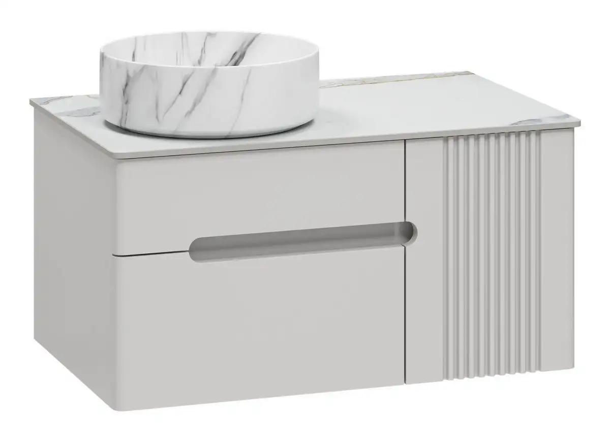 Brevita Тумба под умывальник Pallisandro 80 PAL-50080-501П2Я+PA01-80 – фото товара