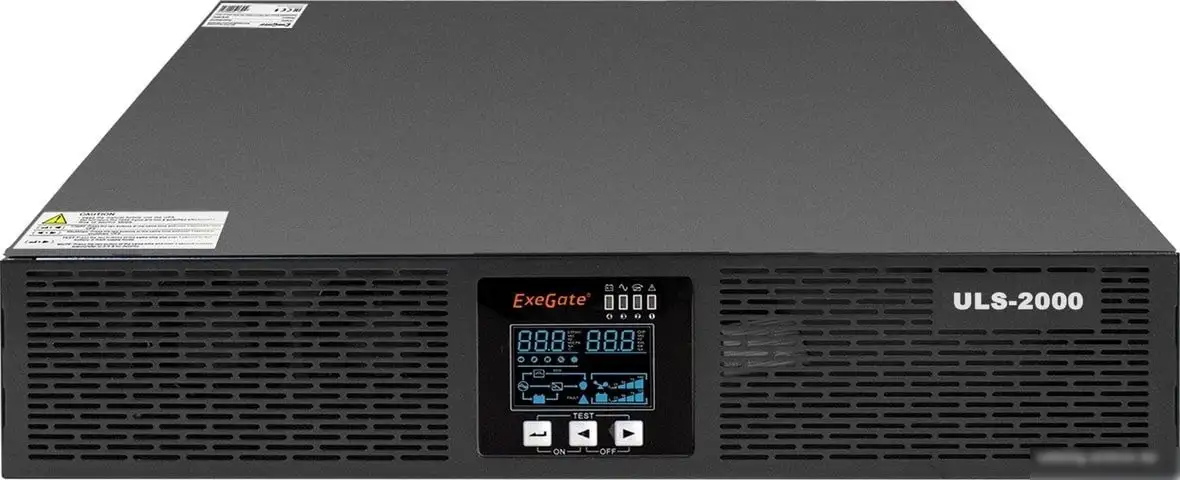 Источник бесперебойного питания ExeGate PowerExpert ULS-2000.LCD.AVR.C13.USB.RS232.SNMP.2U – фото товара