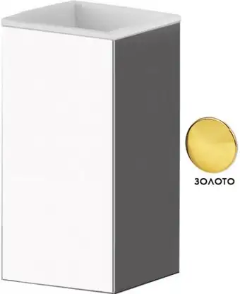 Стакан для зубной щетки и пасты Cezares Prizma-TUMP-03/24 (золото) – изображение в каталоге