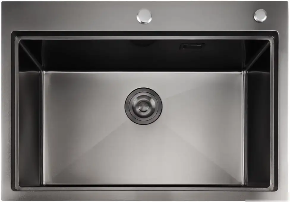 Кухонная мойка Stellar S6050NB-A (нано черный, c доской) - фото товара