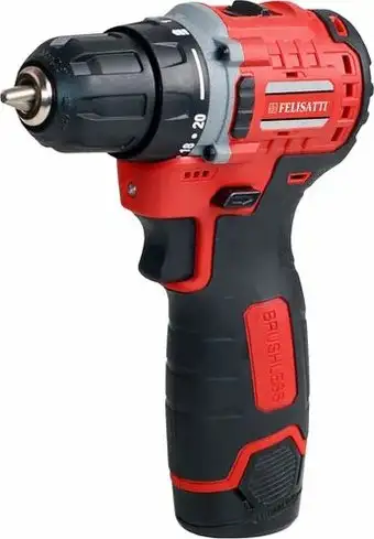 Дрель-шуруповерт Felisatti FT1901 (с 2-мя АКБ, кейс) – изображение в каталоге
