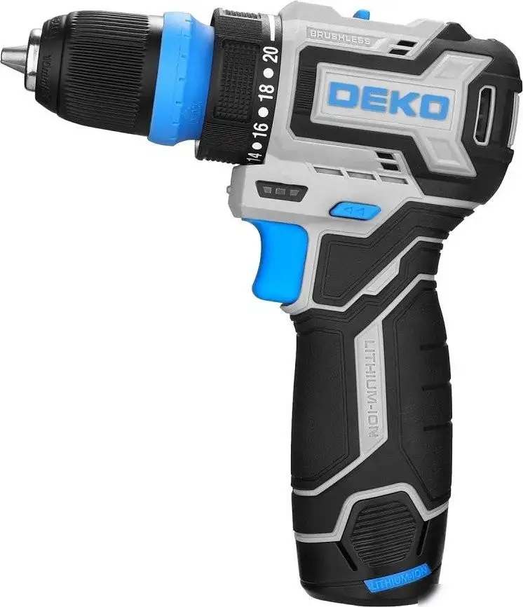 Дрель-шуруповерт Deko Loner 12V PRO 085-1121 (с 1-им АКБ) – фото товара